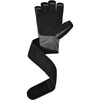 RDX L4 Open Finger Weightlifting Gym Gloves - Grey/Black