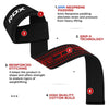 RDX S4 Weightlifting Wrist Straps (Black)