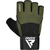RDX Workout Gym Gloves W3 - Army Green