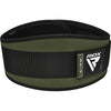 RDX X3 6.5 INCH Weightlifting Neoprene Gym Belt - (Army Green)