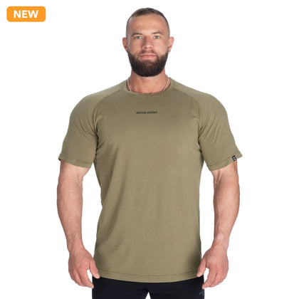 BETTER BODIES Raglan Classic Tee (Washed Green)