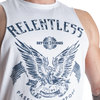 BETTER BODIES RELENTLESS CUT OUT TANK (White/Blue)