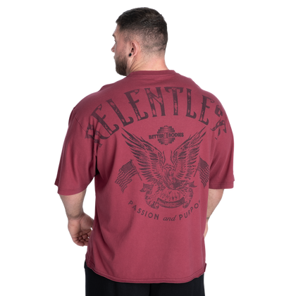 BETTER BODIES Relentless Iron Tee (Maroon)