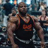 GASP Ribbed T-back (Black/Flame)