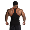GASP Ribbed T-back (Black/Flame)