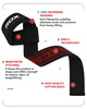 RDX S4 Weightlifting Wrist Straps (Black)