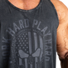 GASP SKULL T-BACK (Washed Black)