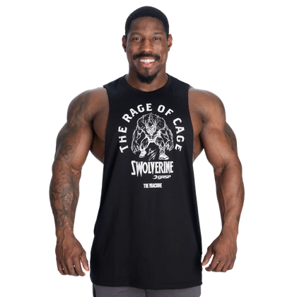 Swolverine CutOut Tank (Black/White)