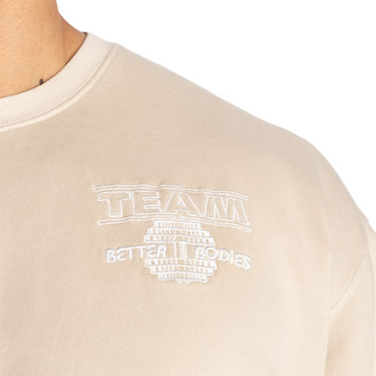 BETTER BODIES TEAM CREWNECK (Washed Desert)