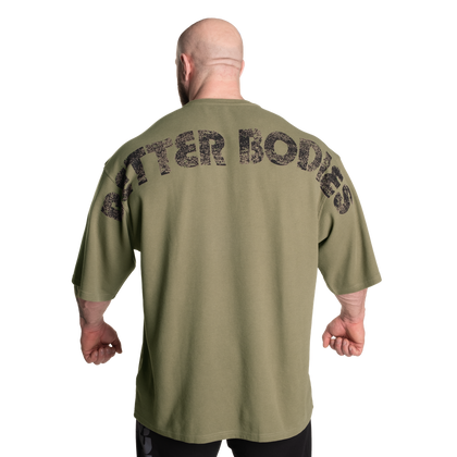 BETTER BODIES TEAM IRON THERMAL TEE (Washed Green )- ملابس رياضية