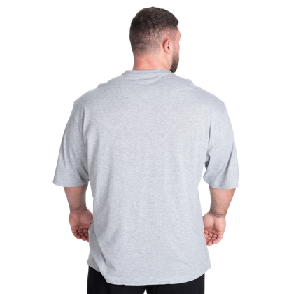 BETTER BODIES Team Pump Cover Iron Tee (Light grey/White)
