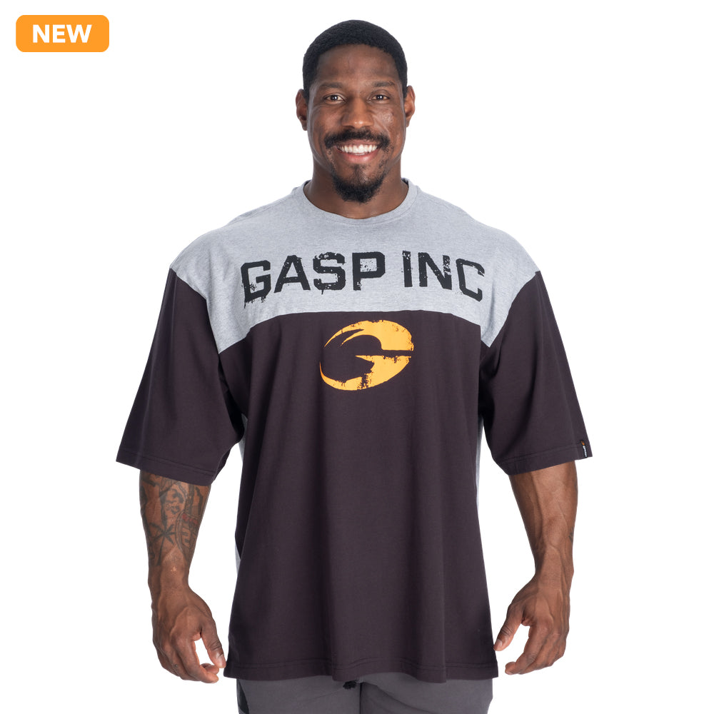 GASP Two Color Iron Tee (Black/Grey)