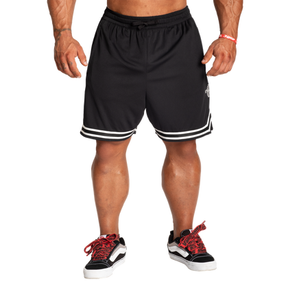 BETTER BODIES BASKETBALL SHORTS (Black/White) - ملابس رياضية