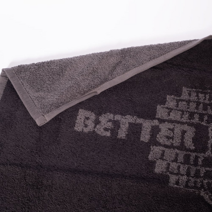 Better Bodies Gym Towel (Black/Grey)