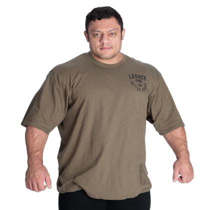 BETTER BODIES Legacy Slub Iron Tee (Washed Green)