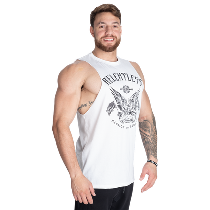 BETTER BODIES RELENTLESS CUT OUT TANK (White)