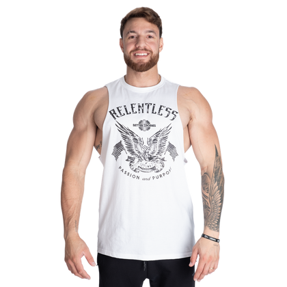 BETTER BODIES RELENTLESS CUT OUT TANK (White)