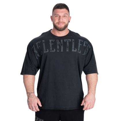 BETTER BODIES Relentless Iron Tee (Washed Black)