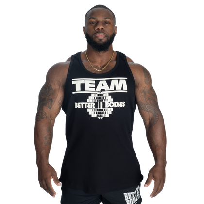 BETTER BODIES Team Rib Essential T-Back (Black)