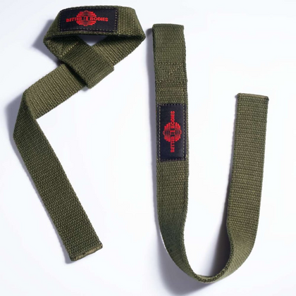 BETTER BODIES LIFTING STRAPS (Green/Red)