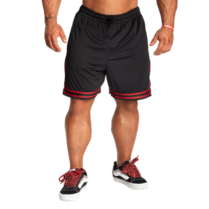 BETTER BODIES BASKETBALL SHORTS (Black/Red) - ملابس رياضية