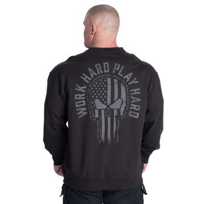 GASP GRAPHIC CREWNECK (Acid washed Black)