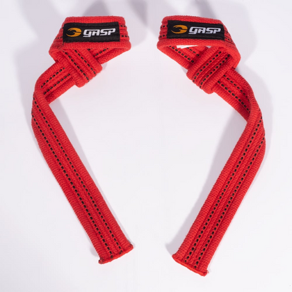 GASP LIFTING STRAPS (Red/Black)