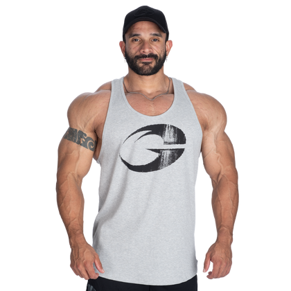 GASP Rib Essential T-Back (Grey Melange)