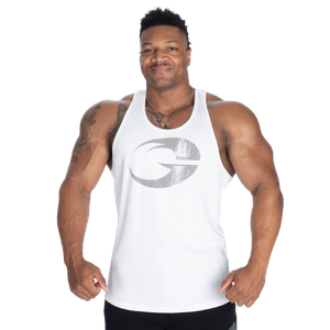 GASP Rib Essential T-Back (White/Gray)