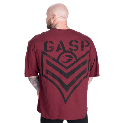 GASP Slub Iron Tee (Washed Maroon)