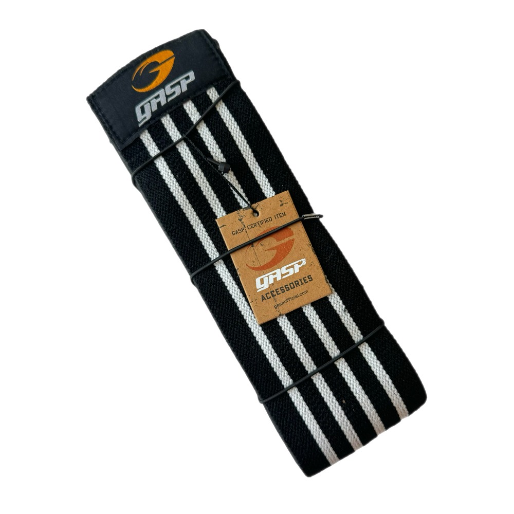 GASP KNEE WRAPS (Black/White)