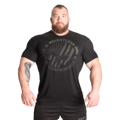 GASP RELENTLESS ONE TEE (Black/Green)