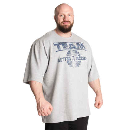 BETTER BODIES Team Iron Thermal Tee (Grey Melange )