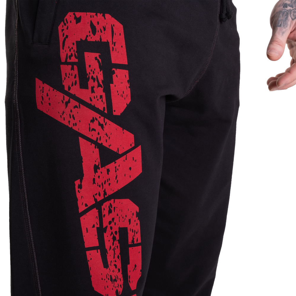 GASP VINTAGE SWEATPANTS (Black/Red)