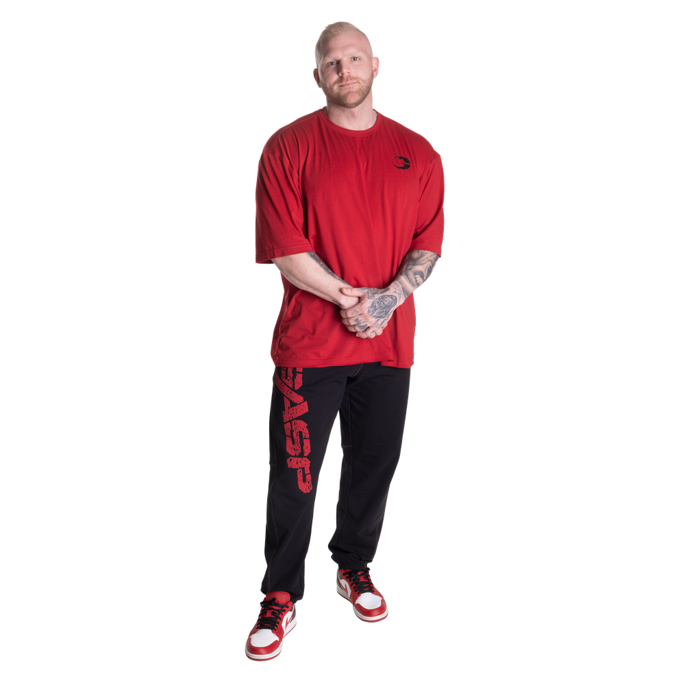 GASP VINTAGE SWEATPANTS (Black/Red)