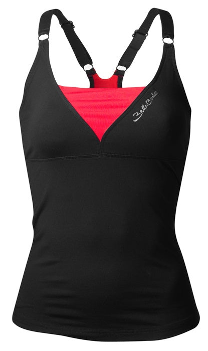 DEEP V SINGLET (Black/Red) - ملابس رياضية